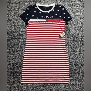 NWT Tommy Hilfiger Women’s Americana Cotton Blend T-Shirt Dress